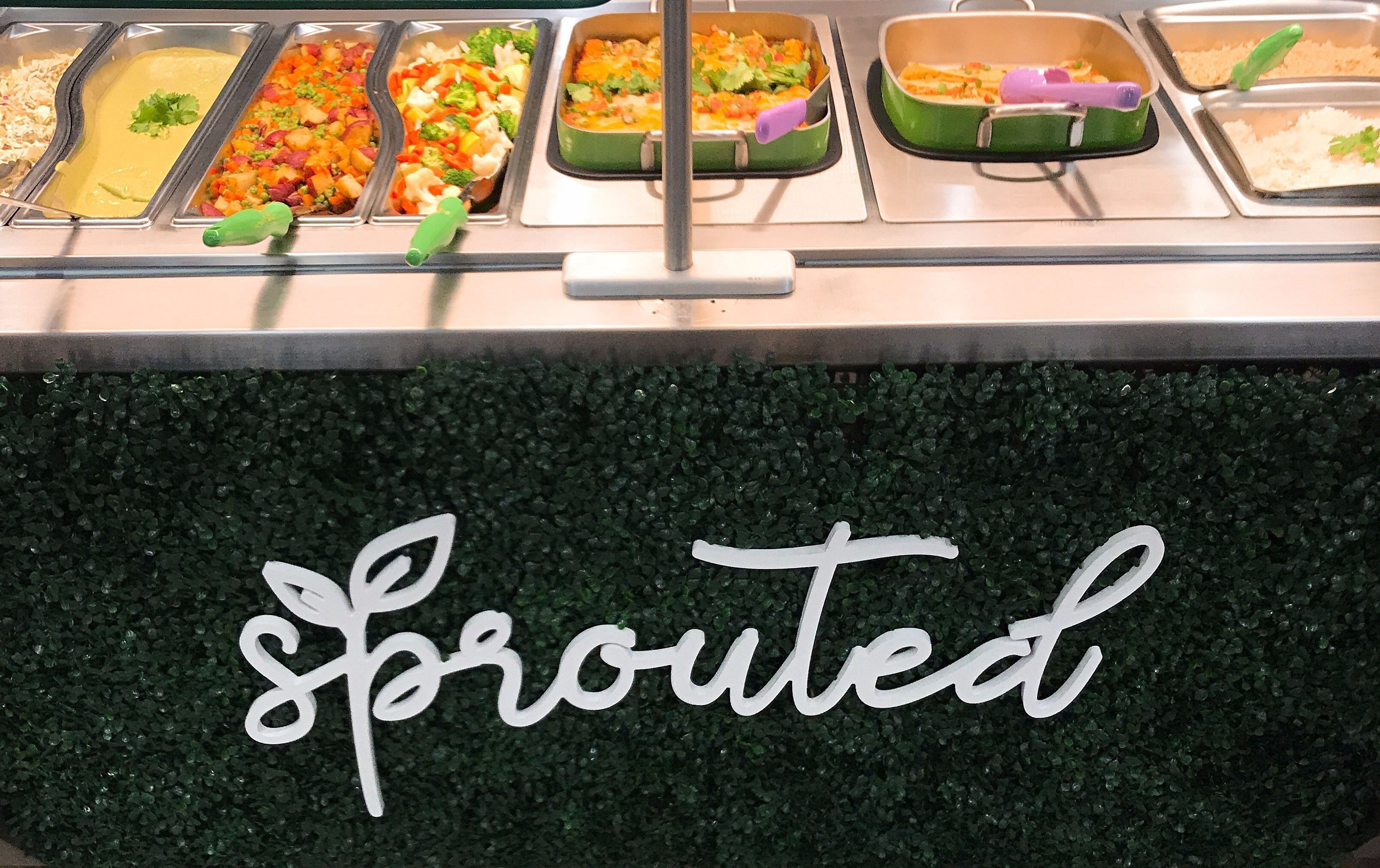 "sprouted" Vegan Bar at Loyola Marymount Univiersity's Lair Marketplace